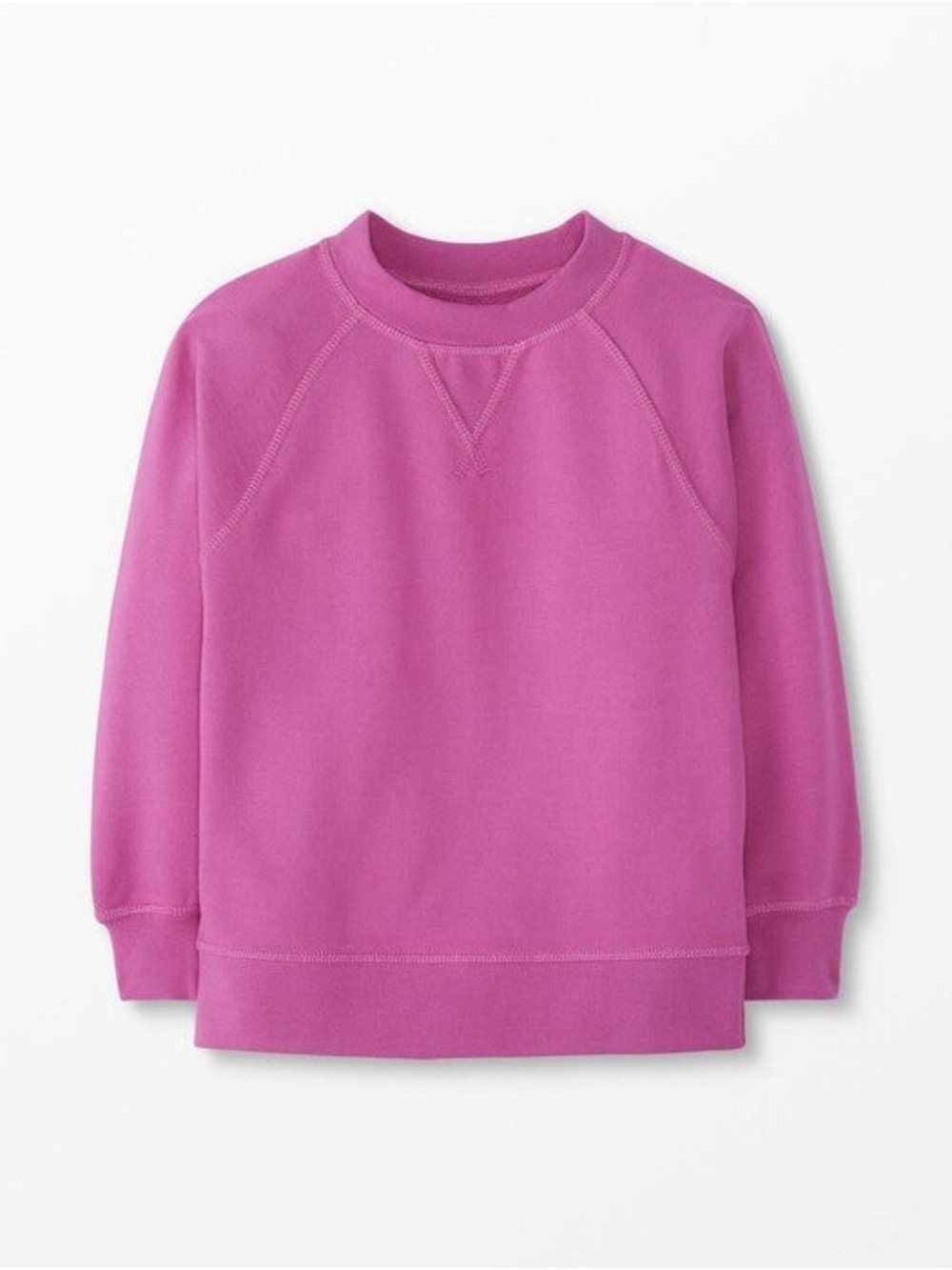 Hanna Andersson Bkb Crewneck Sweatshirt 12 Large meadow mauve pink cotton USA